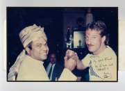 ENGLISH TEST CRICKETERS IN AUSTRALIA: A group of signed original photographs collected by cricket tragic Larry Mendonca, when famous cricketers visited his restaurant in Melbourne. Signatories include Ian Botham, Mike Gatting, Devon Malcolm, Mike Atherton - 4