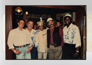 ENGLISH TEST CRICKETERS IN AUSTRALIA: A group of signed original photographs collected by cricket tragic Larry Mendonca, when famous cricketers visited his restaurant in Melbourne. Signatories include Ian Botham, Mike Gatting, Devon Malcolm, Mike Atherton - 6