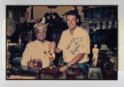 ENGLISH TEST CRICKETERS IN AUSTRALIA: A group of signed original photographs collected by cricket tragic Larry Mendonca, when famous cricketers visited his restaurant in Melbourne. Signatories include Ian Botham, Mike Gatting, Devon Malcolm, Mike Atherton - 10