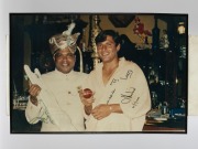 AUSTRALIAN & OTHER TEST CRICKETERS: A group of signed original photographs collected by cricket tragic Larry Mendonca, from when famous cricketers visited his restaurant in Melbourne. Signatories include Allan Border, Ian Healy, Viv Richards, Gus Logie, R - 7