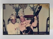 AUSTRALIAN & OTHER TEST CRICKETERS: A group of signed original photographs collected by cricket tragic Larry Mendonca, from when famous cricketers visited his restaurant in Melbourne. Signatories include Allan Border, Ian Healy, Viv Richards, Gus Logie, R - 11