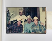 AUSTRALIAN & OTHER TEST CRICKETERS: A group of signed original photographs collected by cricket tragic Larry Mendonca, from when famous cricketers visited his restaurant in Melbourne. Signatories include David Boon, Hansie Cronje, Viv Richards, and Javed - 5