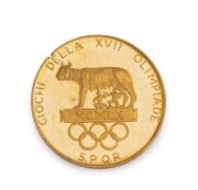 1960 ROME OLYMPICS gold medallion, EF but with small nick in rim above E of DELLA, (22ct, 7g).