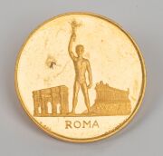 1960 ROME OLYMPICS gold medallion, EF but with small nick in rim above E of DELLA, (22ct, 7g). - 2