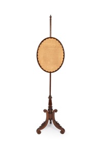 A rare Colonial Australian carved blackwood banner pole, mid 19th century, ​​​​​​​162cm high