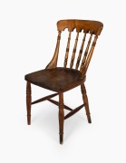 GEORGE PEDDLE "Hobart Pattern" rare Tasmanian chair finely crafted in huon pine, blackwood and myrtle with jawbone supports, circa 1890, 83cm high