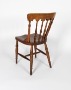 GEORGE PEDDLE "Hobart Pattern" rare Tasmanian chair finely crafted in huon pine, blackwood and myrtle with jawbone supports, circa 1890, 83cm high - 3