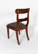 An early Tasmanian Colonial spade back dining chair with reeded legs and anthemion decoration in the manner of THOMAS HOPE, circa 1840 - 3