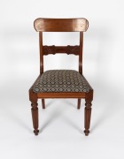 An early Tasmanian Colonial spade back dining chair with reeded legs and anthemion decoration in the manner of THOMAS HOPE, circa 1840 - 4