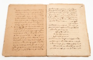 [JUDAICA] 19th century manuscript document written in Yiddish in Hebrew characters