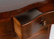 A fine quality antique English serpentine fronted mahogany chest of five drawers, circa 1860, ​​​​​​​107cm high, 115cm wide, 55cm deep. - 3