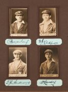 WILLS' 1926 Cricketers Real Photo Series, almost complete set [60/63] missing only #17 Willis, #33 Townsend and #34 Williams. The majority of cards are accompanied by neat pen signatures (43) and several are also signed on the cards (5). A remarkable asse - 6