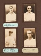 WILLS' 1926 Cricketers Real Photo Series, almost complete set [60/63] missing only #17 Willis, #33 Townsend and #34 Williams. The majority of cards are accompanied by neat pen signatures (43) and several are also signed on the cards (5). A remarkable asse - 10