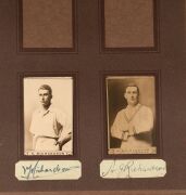 WILLS' 1926 Cricketers Real Photo Series, almost complete set [60/63] missing only #17 Willis, #33 Townsend and #34 Williams. The majority of cards are accompanied by neat pen signatures (43) and several are also signed on the cards (5). A remarkable asse - 11