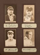 WILLS' 1926 Cricketers Real Photo Series, almost complete set [60/63] missing only #17 Willis, #33 Townsend and #34 Williams. The majority of cards are accompanied by neat pen signatures (43) and several are also signed on the cards (5). A remarkable asse - 15