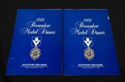 BROWNLOW MEDAL DINNERS: Barry Round's two Souvenir Programs from his 1981 Brownlow Medal Dinner win, together with more than thirty menus, invitations, and programmes from many subsequent Brownlow Medal Dinners through to 2007, plus commemorative DVD. - 3