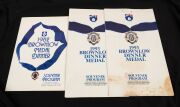 BROWNLOW MEDAL DINNERS: Barry Round's two Souvenir Programs from his 1981 Brownlow Medal Dinner win, together with more than thirty menus, invitations, and programmes from many subsequent Brownlow Medal Dinners through to 2007, plus commemorative DVD. - 4