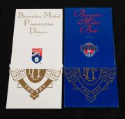 BROWNLOW MEDAL DINNERS: Barry Round's two Souvenir Programs from his 1981 Brownlow Medal Dinner win, together with more than thirty menus, invitations, and programmes from many subsequent Brownlow Medal Dinners through to 2007, plus commemorative DVD. - 5