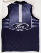Barry Round's 2003 Swans Team of the Century commemorative T-shirt, together with his 2005 Swans Premiers polo and his c. 2000s Geelong F.C. Adidas supporter guernsey. - 4