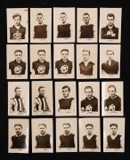 1923 J.J. Schuh "Portraits of our Leading Footballers", a duplicated range between #1 and #80; mainly fine. (70+). - 2