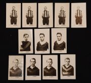 1923 J.J. Schuh "Portraits of our Leading Footballers", a duplicated range between #1 and #80; mainly fine. (70+). - 8