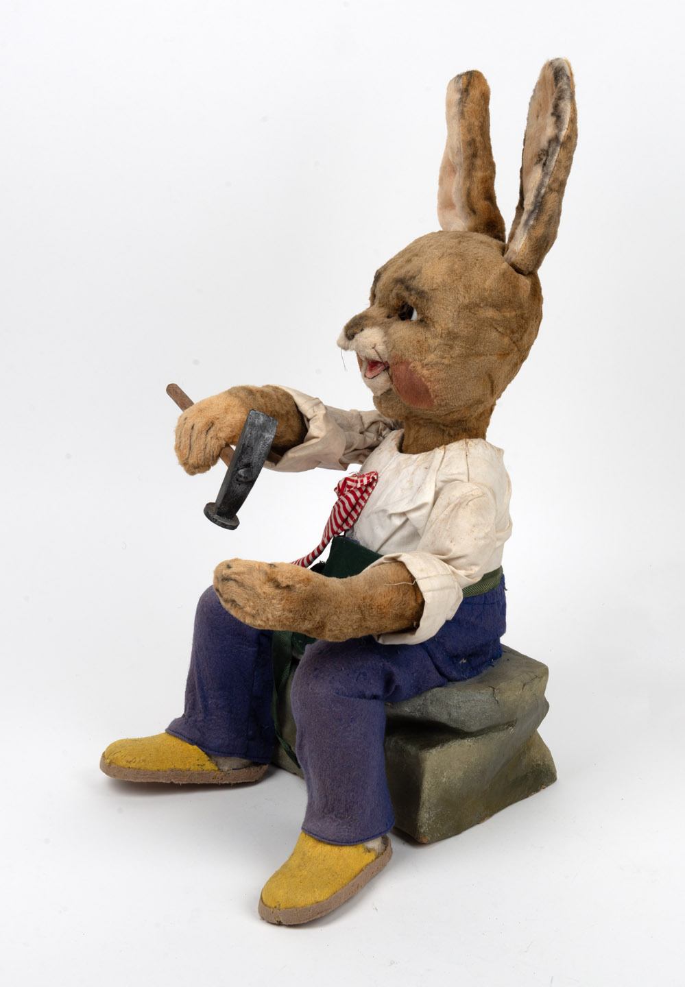 AUTOMATON: Rabbit cobbler with clockwork mechanism, manufactured in ...