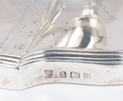 A pair of vintage sterling silver fluted candlesticks (weighted bases), made in Birmingham, early to mid 20th century, 29.5cm high, 1700 grams total (including weighted bases). - 2