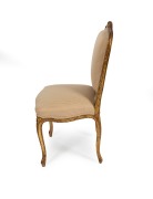 An antique French Louis XV style carved and gilded hall chair, 19th century. PROVENANCE: Grace Antique Galleries, Melbourne - 2