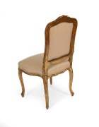 An antique French Louis XV style carved and gilded hall chair, 19th century. PROVENANCE: Grace Antique Galleries, Melbourne - 3