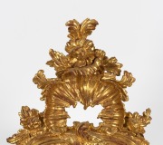 An antique French carved giltwood mirror, 18th/19th century, 130 x 72cm. PROVENANCE: Sotheby's Auction, Melbourne, 20/5/96, lot 109. - 2