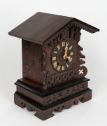 BLACK FOREST antique German cuckoo clock with twin train movement, 19th century, 31.5cm high. - 2