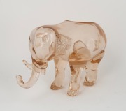 LOETZ Bohemian glass elephant flower vase, circa 1920s, ​​​​​​​18cm high, 31cm wide. - 2