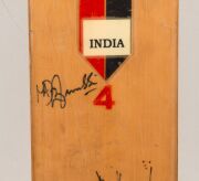 An RP DD Slasher cricket bat, signed by the Indian team that won the 1983 Cricket World Cup in England. - 2