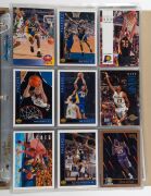 A quantity of NBA collector cards all in slip-in pages and in excellent condition; mainly 1992-95 period. (approx. 200). - 2