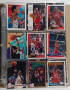 A quantity of NBA collector cards all in slip-in pages and in excellent condition; mainly 1992-95 period. (approx. 200). - 6