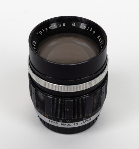 OLYMPUS: G. Zuiko Auto-T 60mm f1.5 lens [#102440] with Olympus rear lens cap.
