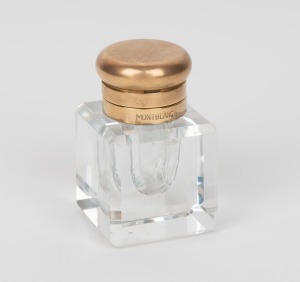 MONT BLANC vintage German inkwell, stamped "Mont Blanc, Germany", 7cm high.