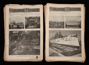 SCIENTIFIC AMERICAN: Small collection of weekly journals published in New York, late 19th century