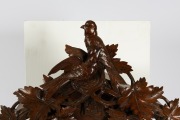 BLACK FOREST antique German weight driven cuckoo clock, time and gong striking movement, 19th/20th century, 58cm high. - 3