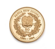 Papua New Guinea: 1994, 50 Kina gold Bird of Paradise proof; together with the 5 kina silver Bird of Paradise proof; both accompanied by a Certificate of Authenticity. (2). - 3