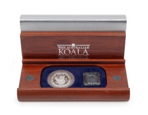 FIFTY DOLLARS: 1990 $50 &frac12;oz proof in jarrah timber presentation box, limited edition #697 of 3000 issued; 15.55gr of 9995/10000 platinum.