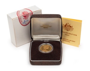 TWO HUNDRED DOLLARS, 1984 $200 gold Koala, Proof; in original box of issue.