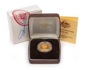 TWO HUNDRED DOLLARS, 1980 $200 gold Koala, Proof; in original box of issue.