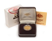 TWO HUNDRED DOLLARS, 1986 $200 gold Koala, Proof; in original box of issue.