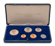 1966 Royal Australian Mint Proof set in dark blue case of issue; superb condition.