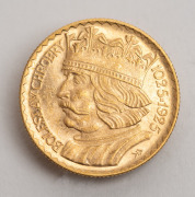 POLAND: 1925 10 zloty Boleslaw the Brave, gold, Unc. - 2