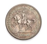 1934-35 Melbourne Centenary florin, toned EF.