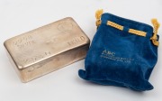 SILVER INGOT: A one kilogram 9998 silver ingot, minted by the Australian Bullion Company Pty. Ltd. Stamped No. 2540. - 2