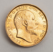 Half Sovereign, Edward VII, 1908 St. George reverse, Melbourne Mint, EF+. - 2