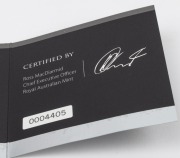 MAGNA CARTA: RAM 2015 $5 31.11g rectangular antiqued silver coin, in original case with CoA and box, limited edition 4405/10000. - 2